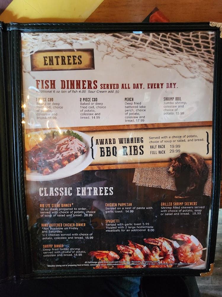 Black Bear Bar & Grill Menu